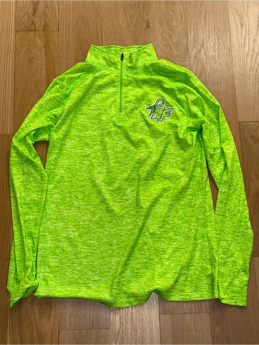 Women’s Headstrong Foundation Neon Lime Quarter-Zip Pullover Size Large